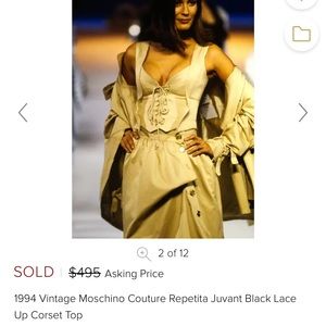 Vintage Moschino Corset! Circa 1994 💛